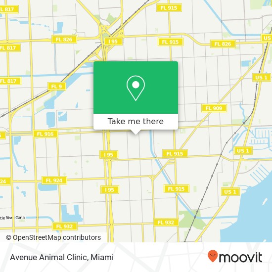 Mapa de Avenue Animal Clinic