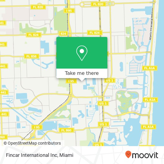 Fincar International Inc map