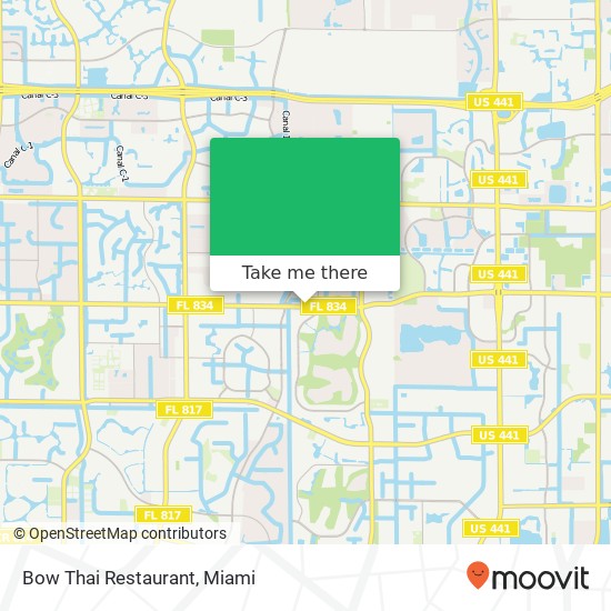 Mapa de Bow Thai Restaurant