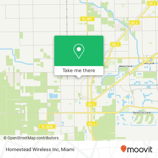 Mapa de Homestead Wireless Inc