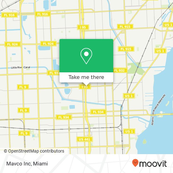 Mavco Inc map