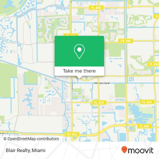 Blair Realty map