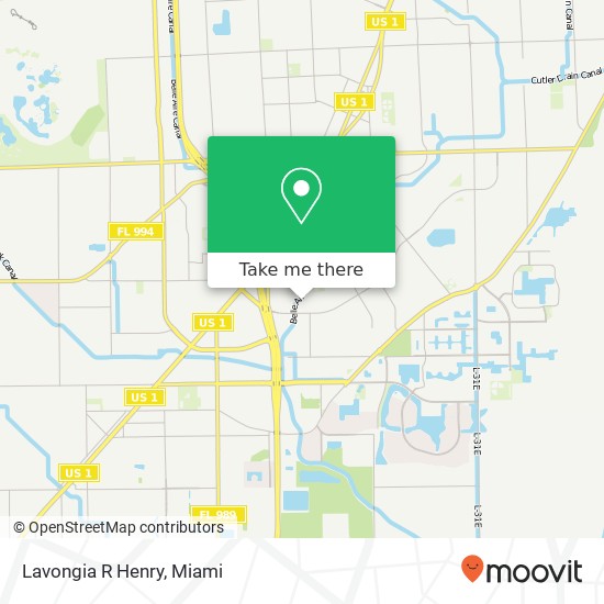 Mapa de Lavongia R Henry