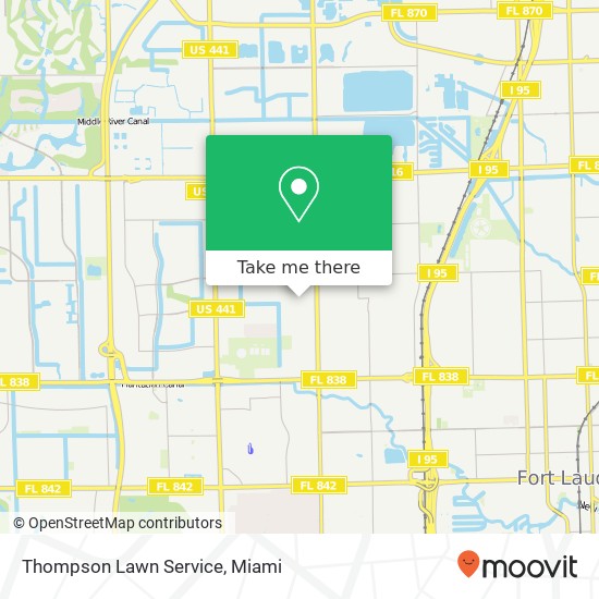 Thompson Lawn Service map