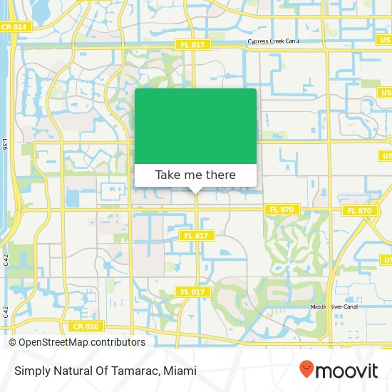 Simply Natural Of Tamarac map