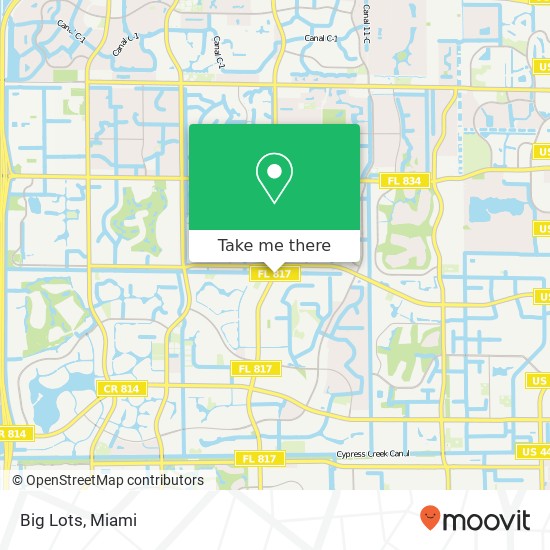 Mapa de Big Lots