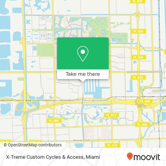 X-Treme Custom Cycles & Access map