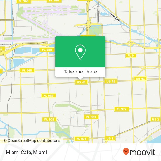 Miami Cafe map