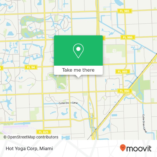Mapa de Hot Yoga Corp