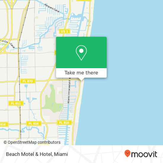 Mapa de Beach Motel & Hotel