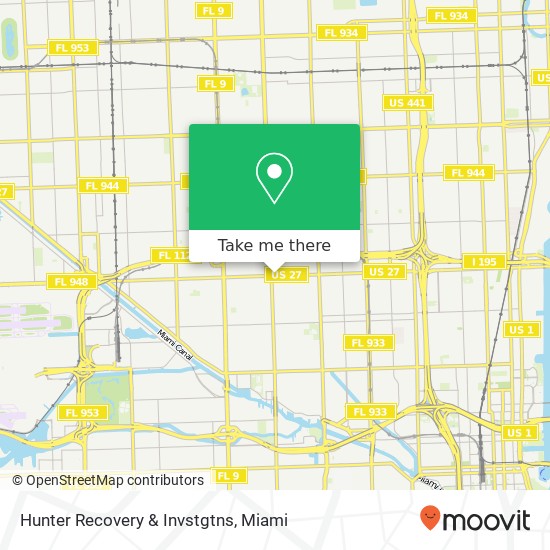 Mapa de Hunter Recovery & Invstgtns
