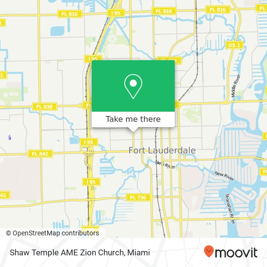 Shaw Temple AME Zion Church map