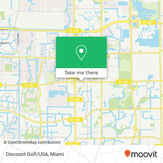 Mapa de Discount Golf/USA