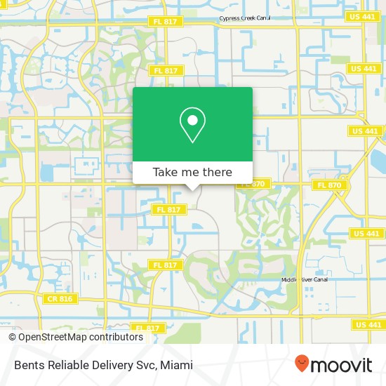 Bents Reliable Delivery Svc map