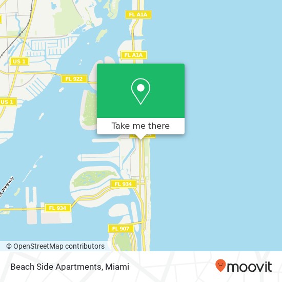 Mapa de Beach Side Apartments