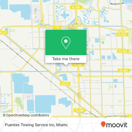 Mapa de Puentes Towing Service Inc