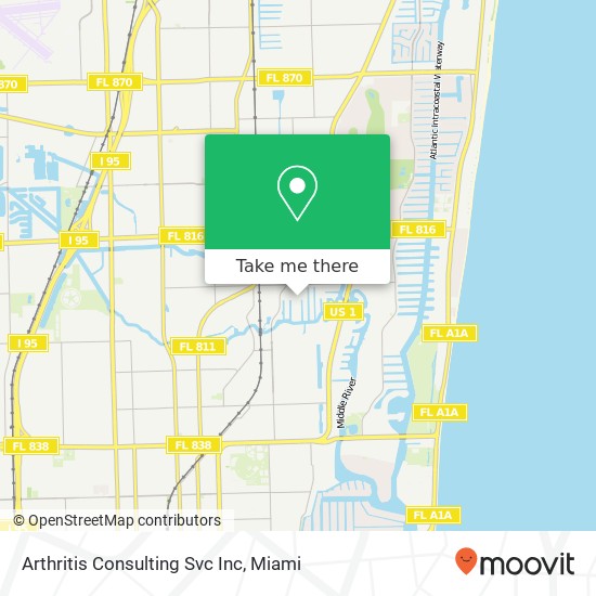 Arthritis Consulting Svc Inc map