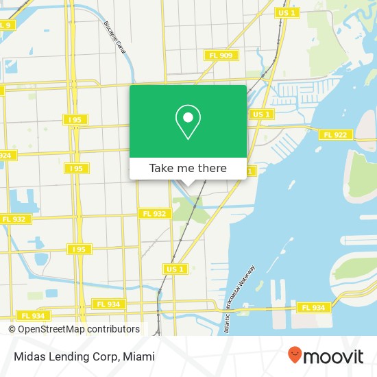 Midas Lending Corp map