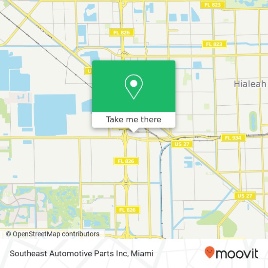 Mapa de Southeast Automotive Parts Inc