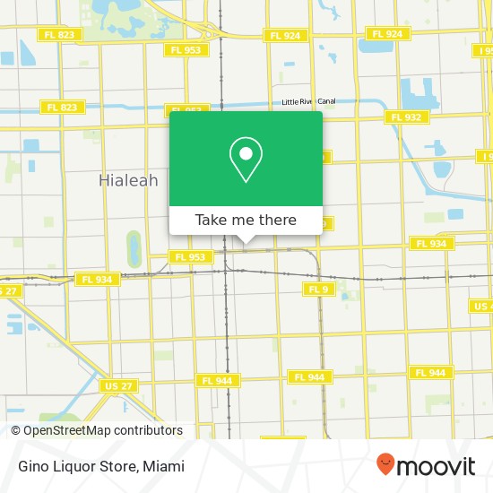 Gino Liquor Store map