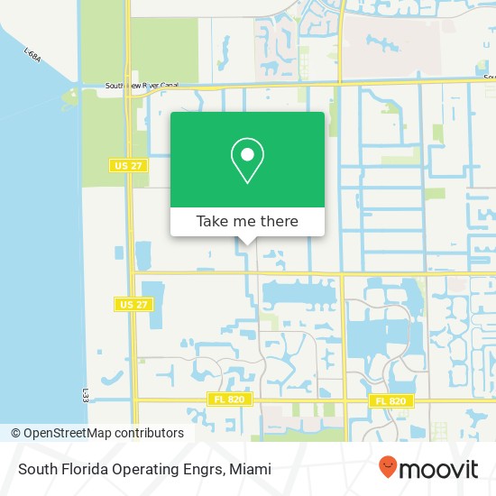 South Florida Operating Engrs map