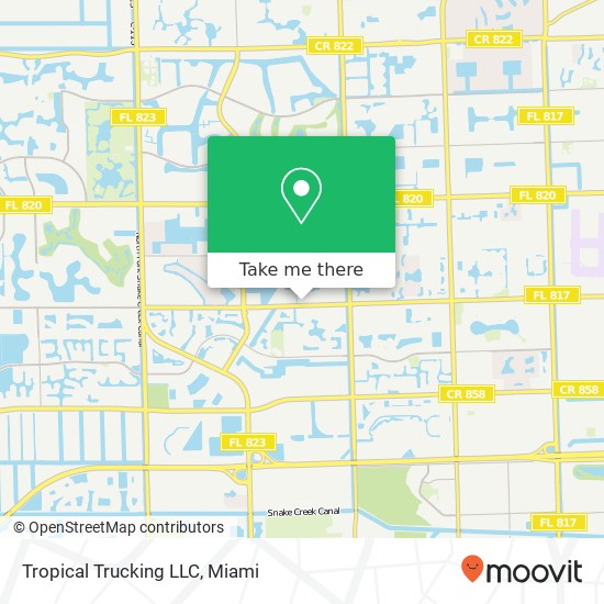 Tropical Trucking LLC map
