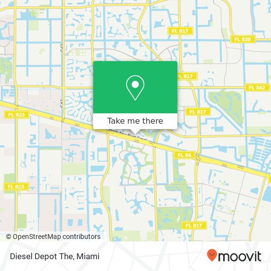 Mapa de Diesel Depot The