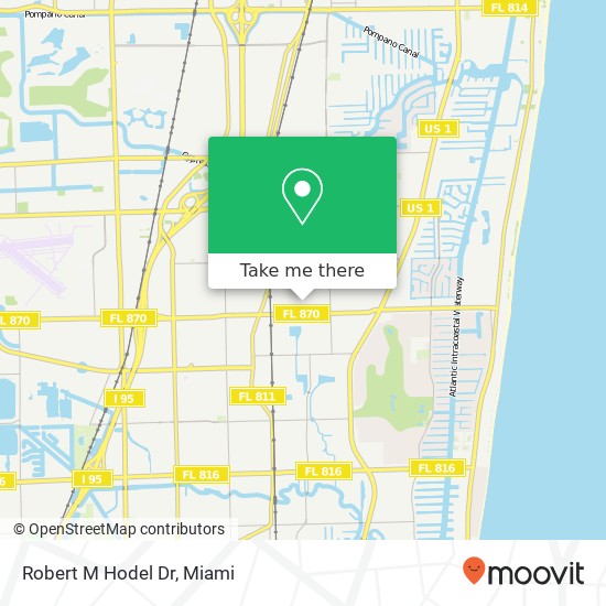 Robert M Hodel Dr map