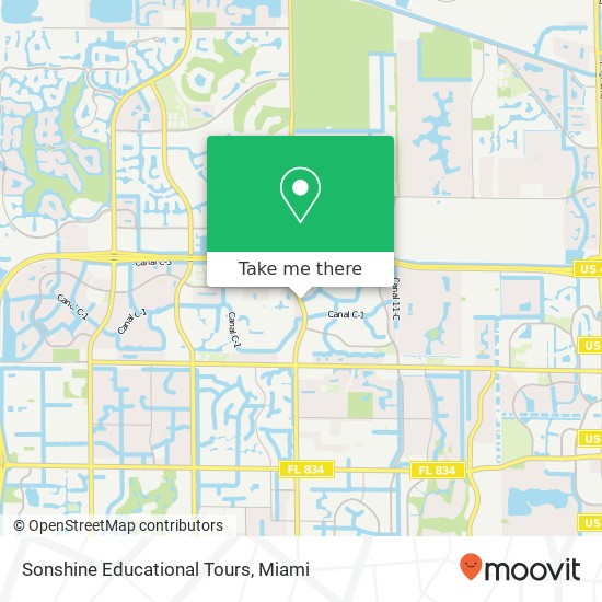 Sonshine Educational Tours map