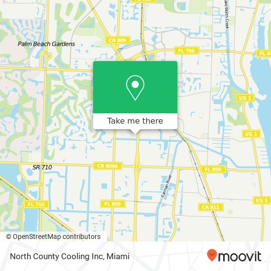 Mapa de North County Cooling Inc