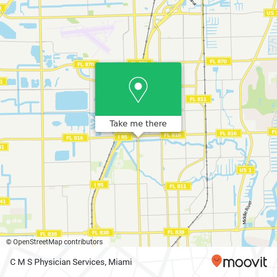 C M S Physician Services map