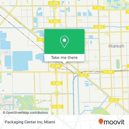 Packaging Center Inc map