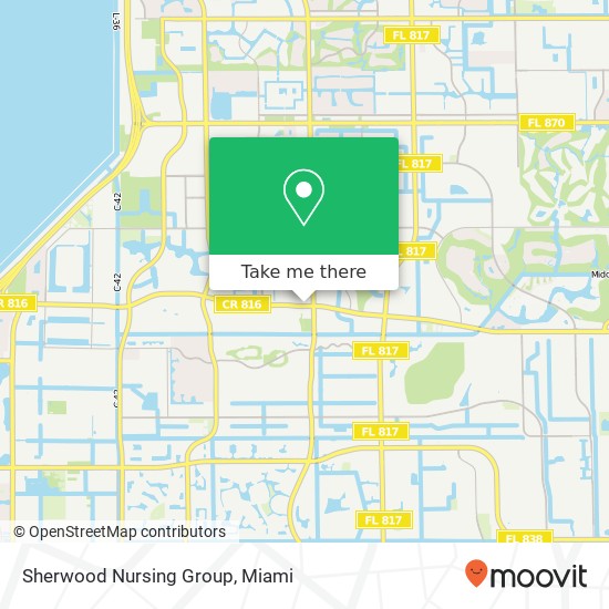 Sherwood Nursing Group map