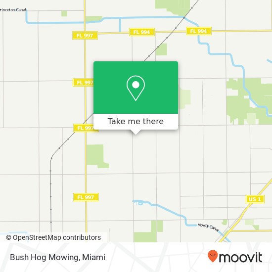Mapa de Bush Hog Mowing