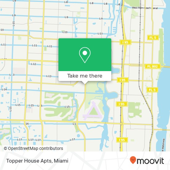 Topper House Apts map