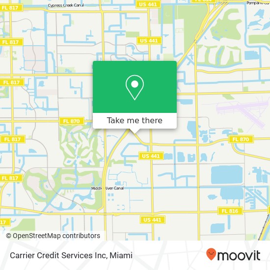 Carrier Credit Services Inc map