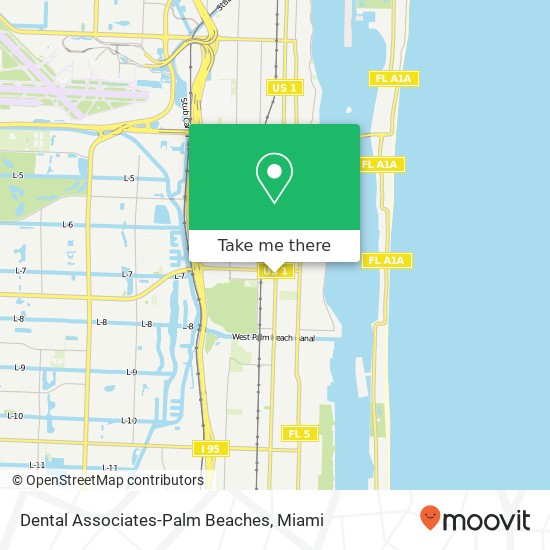 Dental Associates-Palm Beaches map