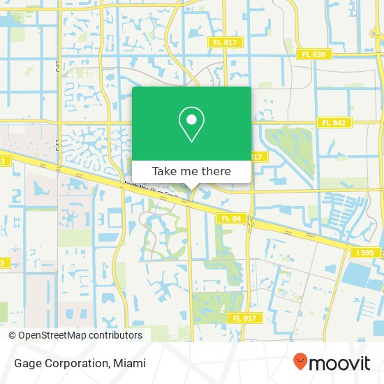 Mapa de Gage Corporation