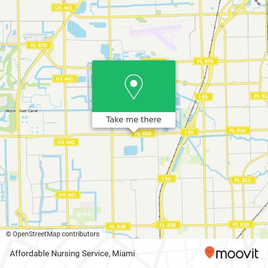 Affordable Nursing Service map