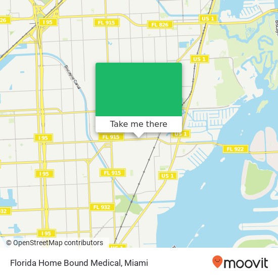 Mapa de Florida Home Bound Medical