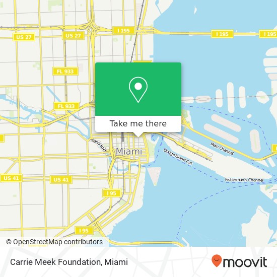 Mapa de Carrie Meek Foundation