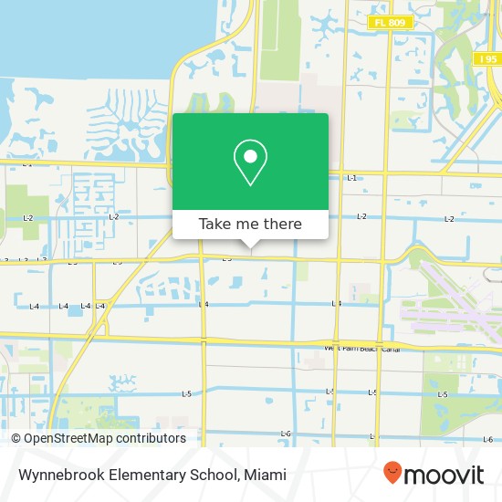 Mapa de Wynnebrook Elementary School