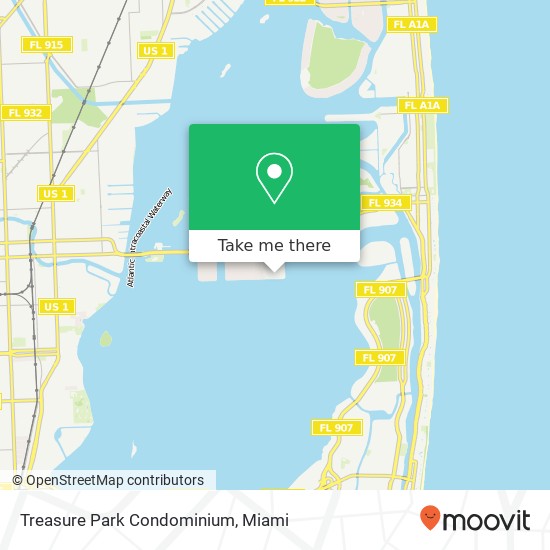 Mapa de Treasure Park Condominium