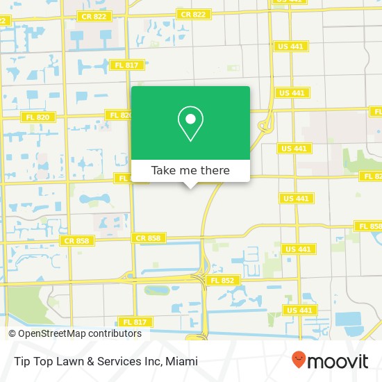 Tip Top Lawn & Services Inc map