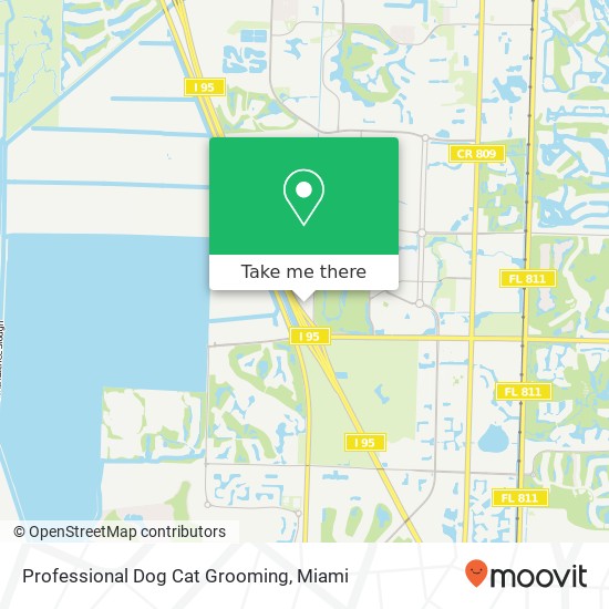 Professional Dog Cat Grooming map