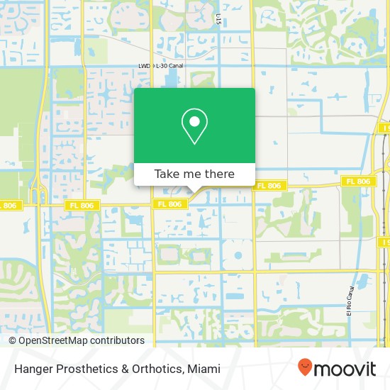 Hanger Prosthetics & Orthotics map