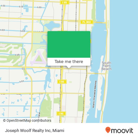 Mapa de Joseph Woolf Realty Inc