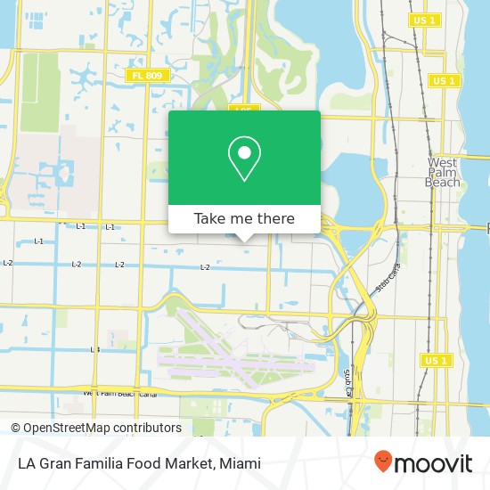 Mapa de LA Gran Familia Food Market