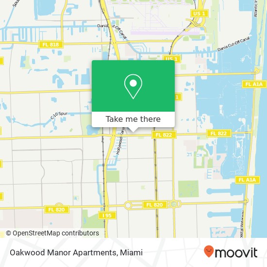 Mapa de Oakwood Manor Apartments
