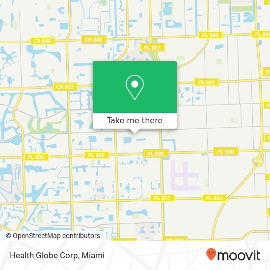 Mapa de Health Globe Corp